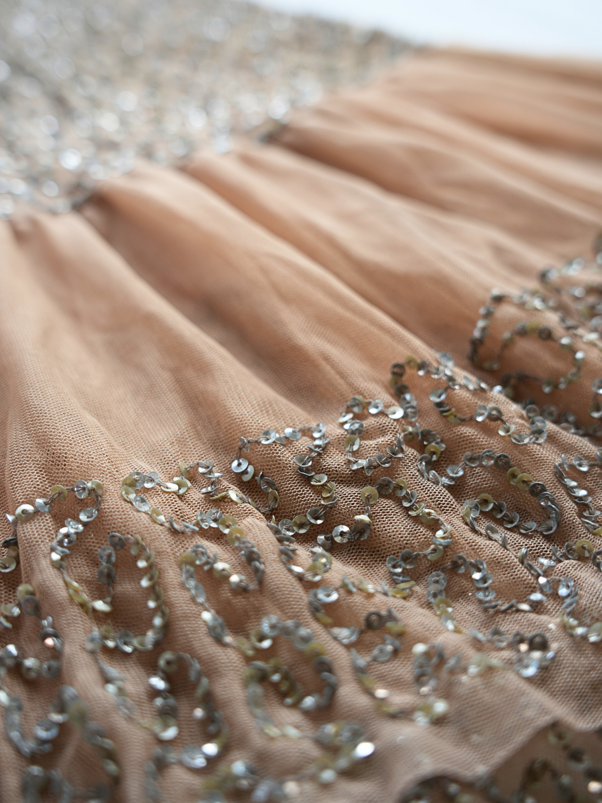 Champagne Tulle Sparkle - M/L