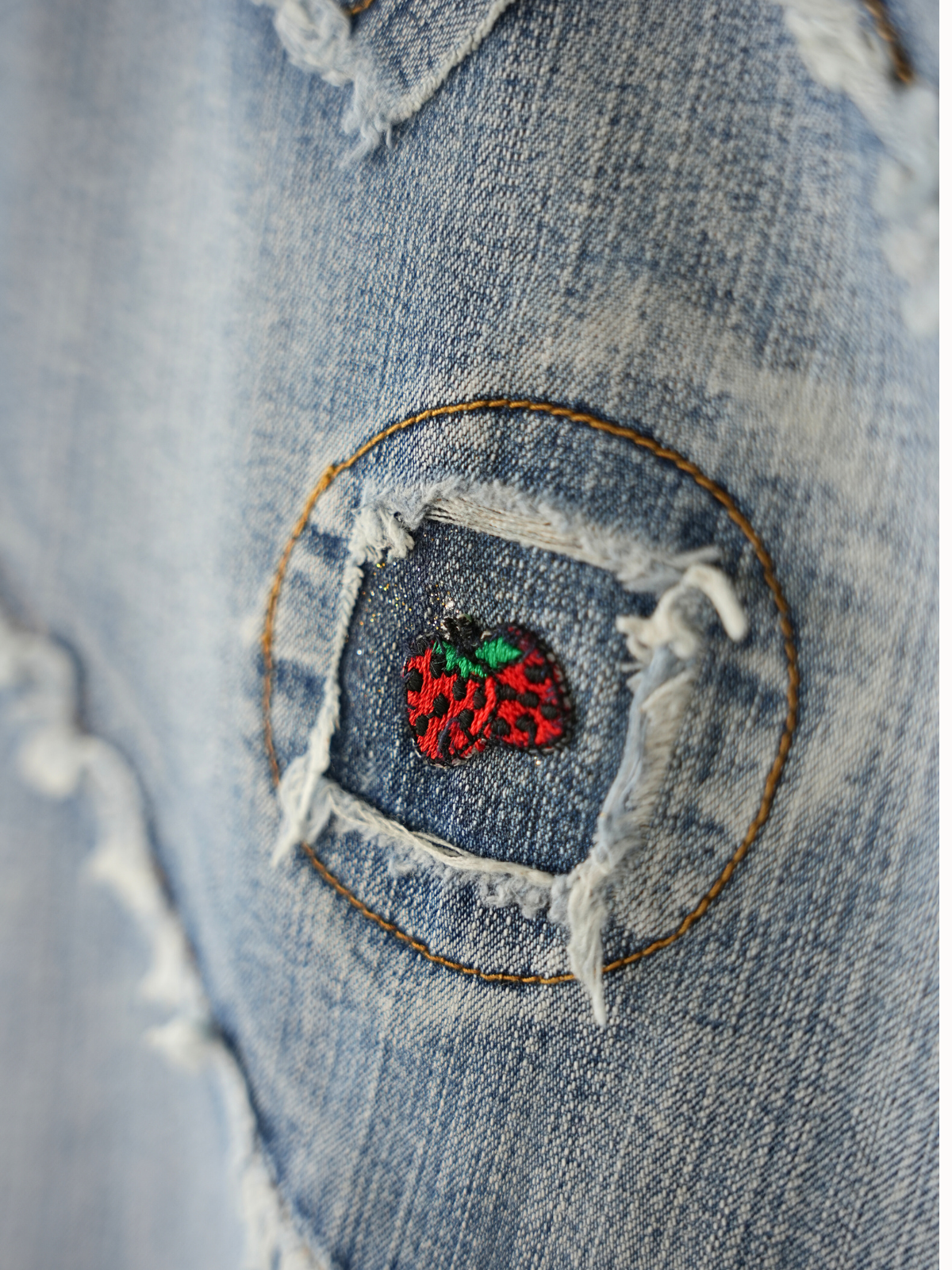 Rebel Stitch Denim Skirt – 31