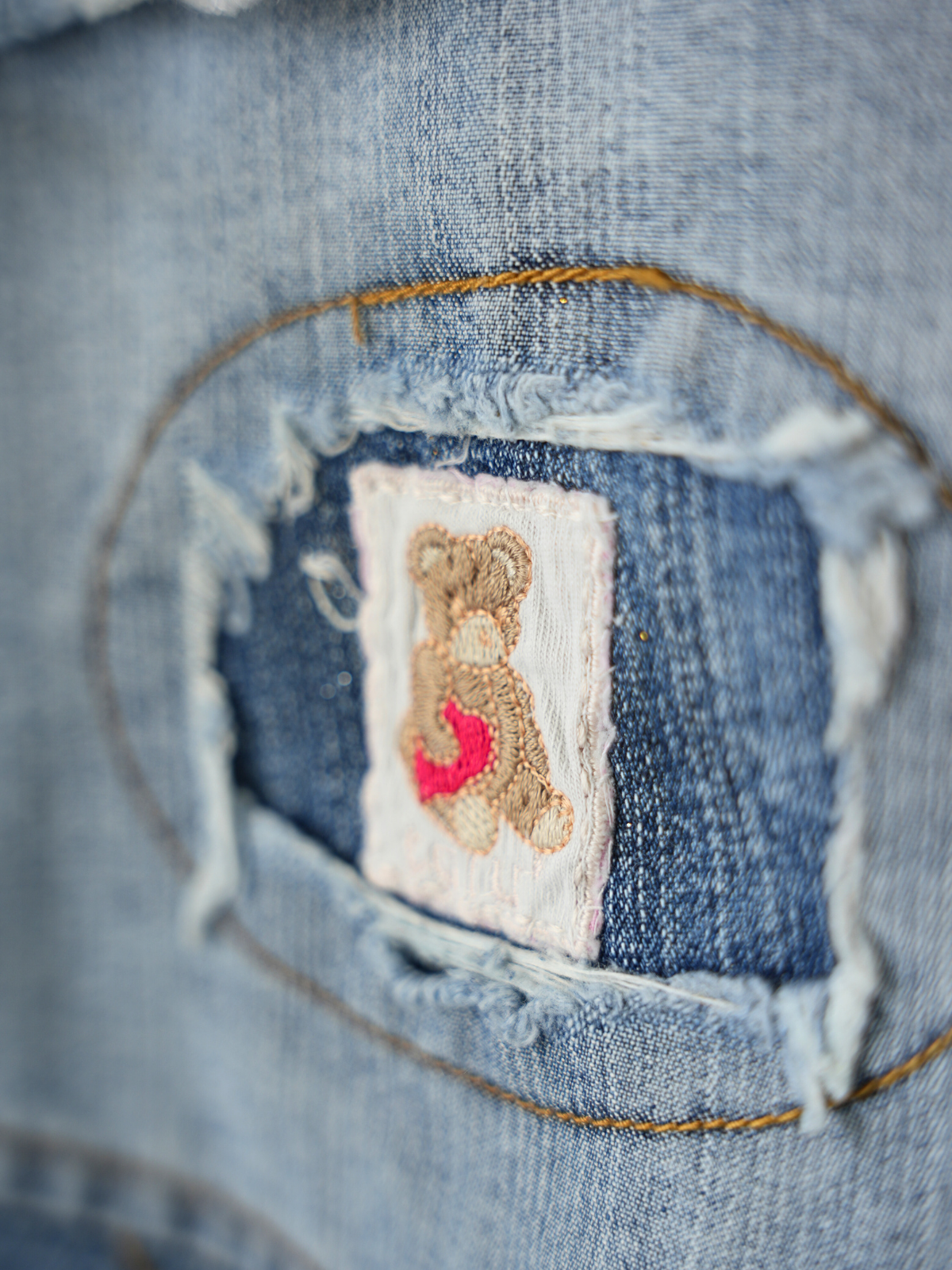 Rebel Stitch Denim Skirt – 31