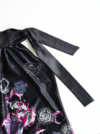 Midnight Satin Halter - S/M
