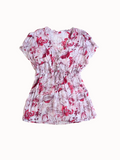Floral Crinkle Blouse - S