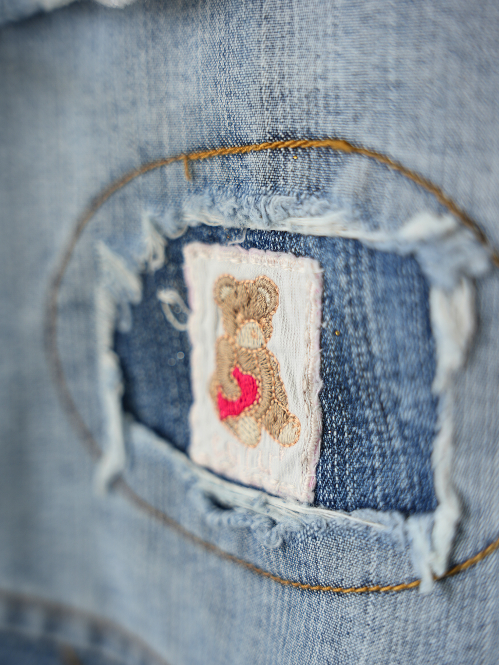 Rebel Stitch Denim Skirt – 31