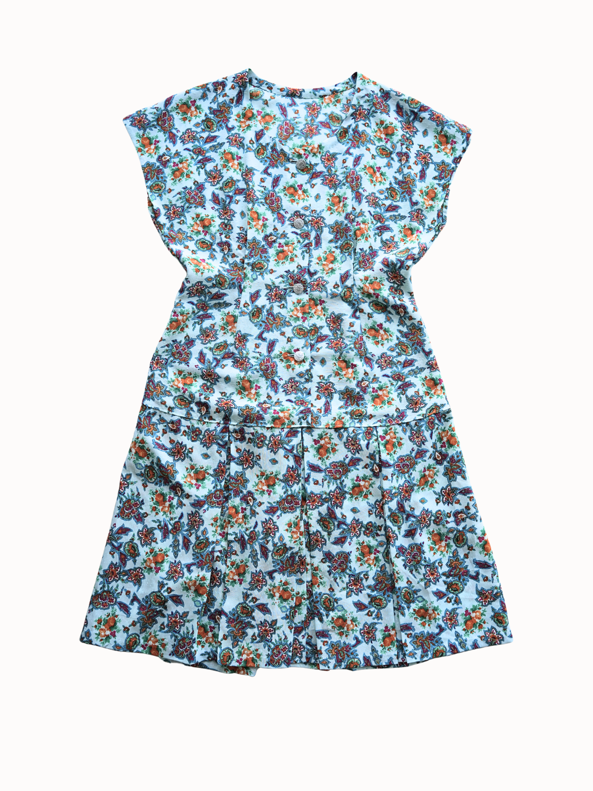 Blommig Kleid - M