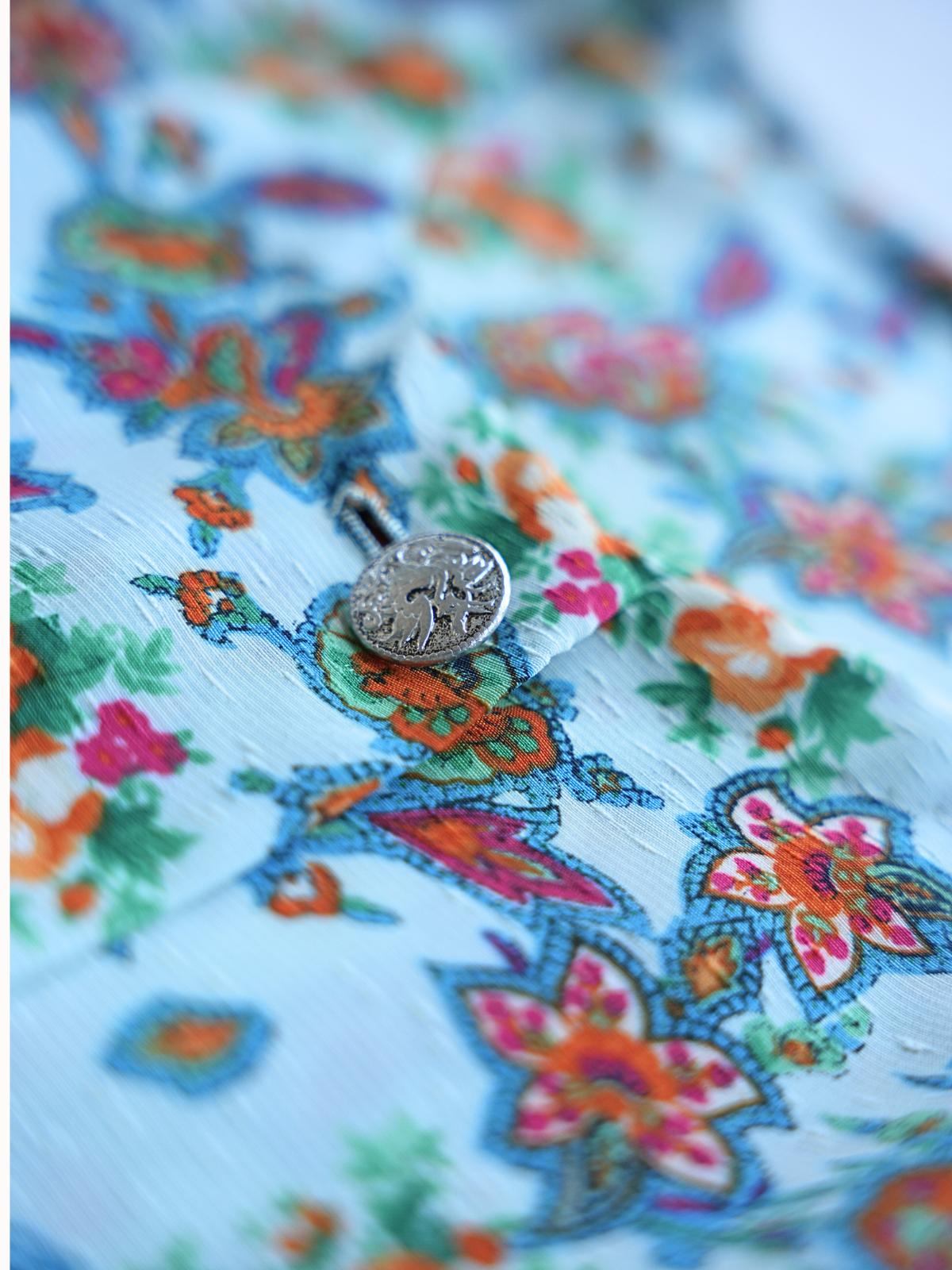Blommig Kleid - M